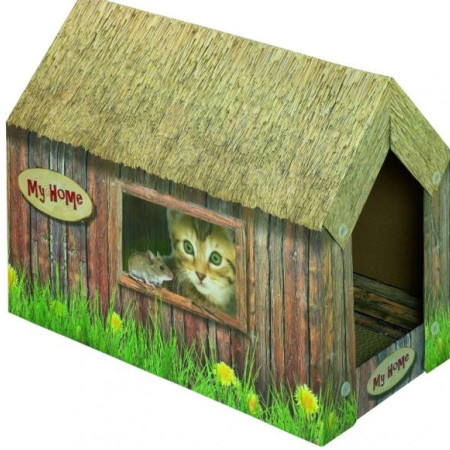 ΣΠΙΤΑΚΙ ΓΑΤΑΣ ΑΠΟ ΧΑΡΤΟΝΙ 49*26*36cm NOBBY