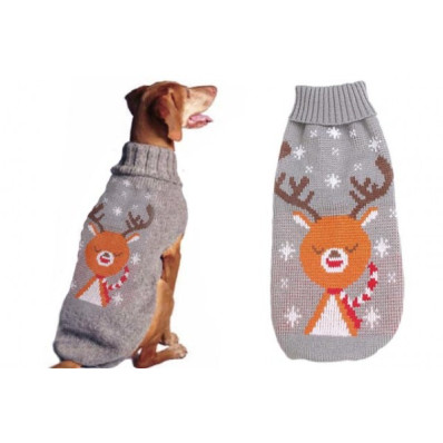 ΠΟΥΛΟΒΕΡ ΣΚΥΛΟΥ RUDOLPH GREY SMALL 26cm