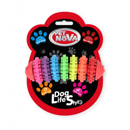 ΠΑΙΧΝΙΔΙ ΣΚΥΛΟΥ SUPERDENTAL SPIKEY RING BONE MD 13cm MULTICOLOUR ΑΡΩΜΑ ΜΟΣΧΑΡΙ