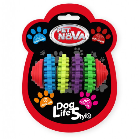 ΠΑΙΧΝΙΔΙ ΣΚΥΛΟΥ SUPER DENTAL SPIKEY RING BONE SM 8cm MULTICOLOUR ΑΡΩΜΑ ΜΕΝΤΑΣ