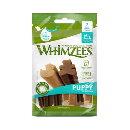 WHIMZEES PUPPY M/L BREEDS 7τμχ (105gr)
