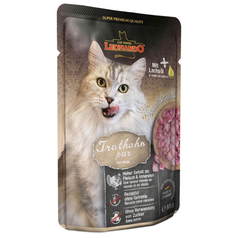 756475 - LEONARDO CAT ΓΑΛΟΠΟΥΛΑ ΦΑΚΕΛΑΚΙ 85gr - Pet shop Petsite.gr - Leonardo