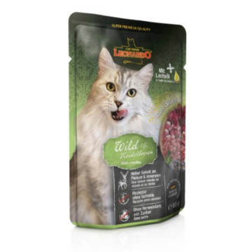 LEONARDO CAT ΕΛΑΦΙ & BLUEBERRY 85gr ΦΑΚΕΛΑΚΙ