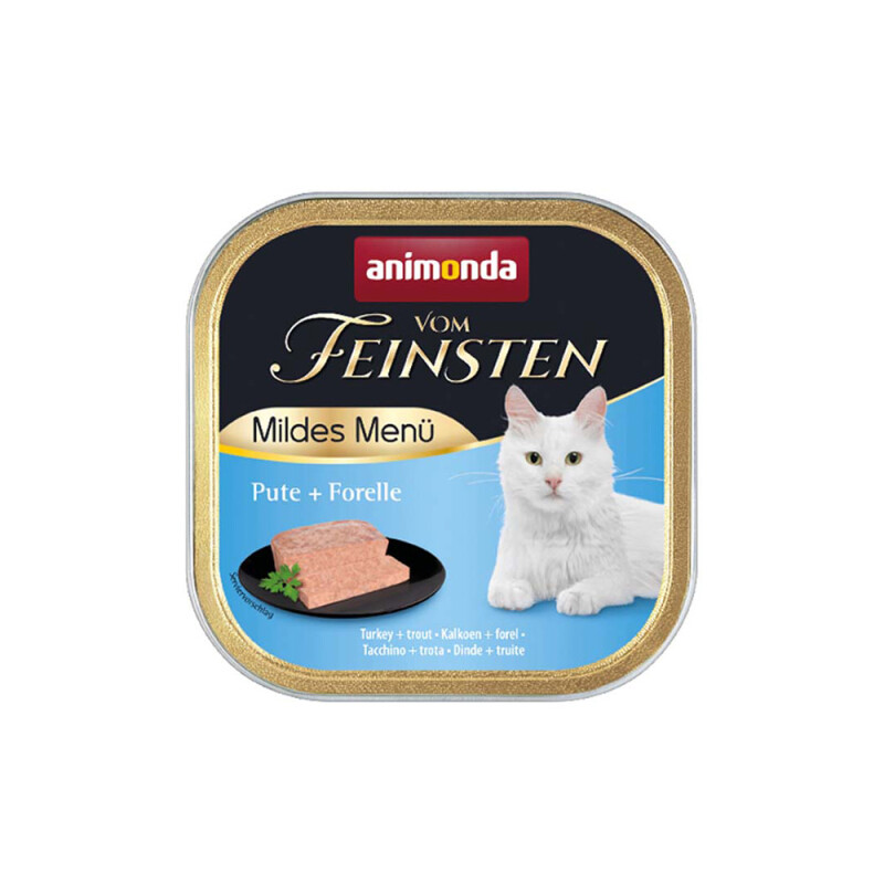 83051 - VOM FEINSTEN MILD MENU ΓΑΤΑΣ ΓΑΛΟΠΟΥΛΑ & ΠΕΣΤΡΟΦΑ 100gr - Pet shop Petsite.gr - Animonda