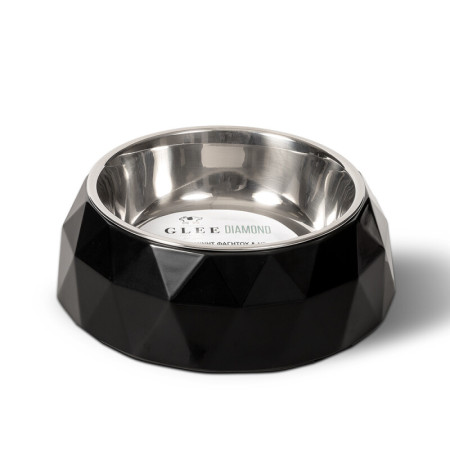 BLACK DIAMOND MELAMINE BOWL WITH INOX DETACHABLE PLATE LARGE 700ml GLEE
