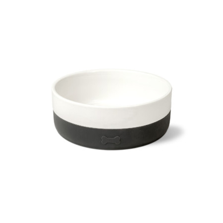 CERAMIC BOWL SAIL WHITE/BLACK SMALL 400ml GLEE