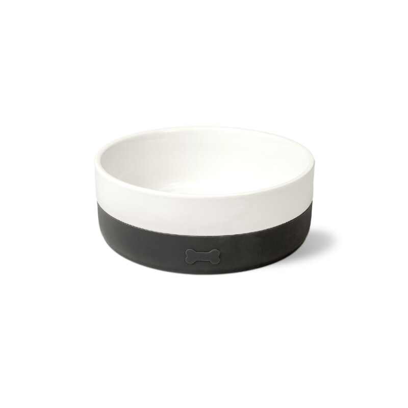85736 - CERAMIC BOWL SAIL WHITE/BLACK SMALL 400ml GLEE - Pet shop Petsite.gr - Glee