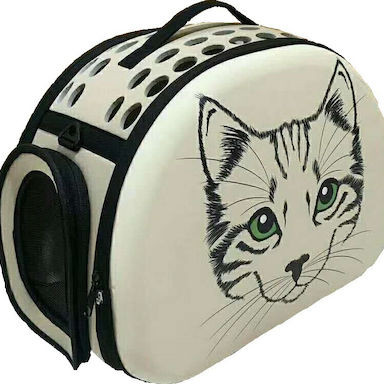 GLEE ΤΣΑΝΤΑ ΜΕΤΑΦΟΡΑΣ BEIGE CAT 42*32*28cm