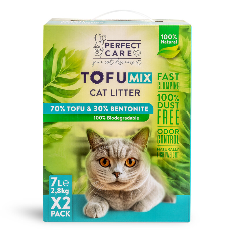 90572 - PERFECT CARE MIX TOFU & ΜΠΕΝΤΟΝΙΤΗΣ ΑΜΜΟΣ ΓΑΤΑΣ 14lt - Pet shop Tropikos on line - Perfect Care