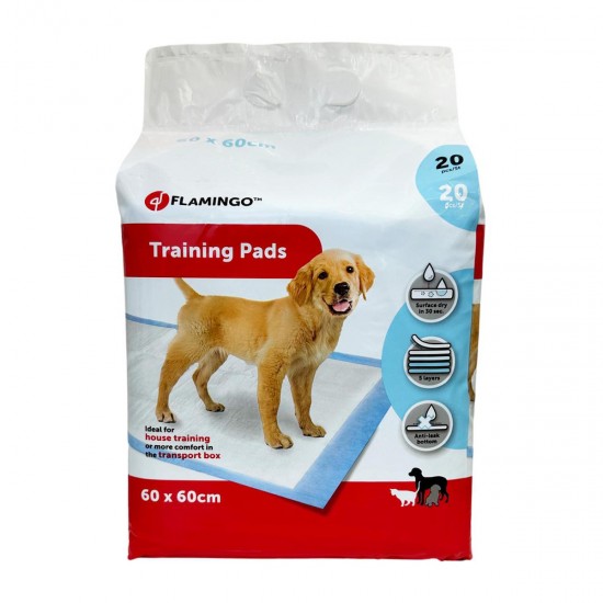 910023 - ΠΑΝΕΣ ΕΚΠΑΙΔΕΥΣΗΣ 60*60cm 20τμχ FLAMINGO - Pet shop Petsite.gr - Flamingo