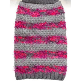 ΠΟΥΛΟΒΕΡ ΣΚΥΛΟΥ ΓΚΡΙ-ΦΟΥΞΙΑ XL 45cm