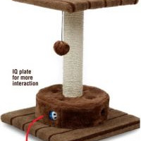 ΟΝΥΧΟΔΡΟΜΙΟ ΓΑΤΑΣ ΜΕ ΠΑΙΧΝΙΔΙ 36*36*46cm PET CAMEL