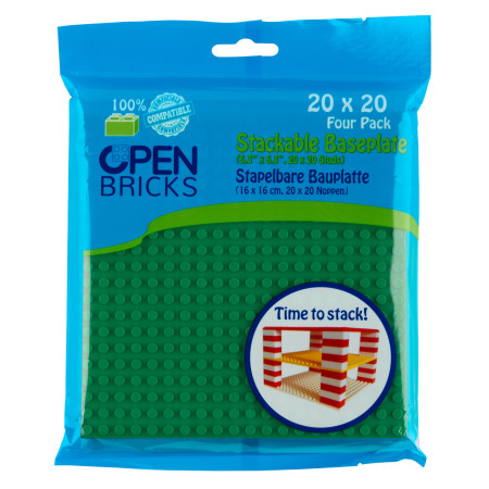 OPEN BRICKS® Βάση Κατασκευής Olive green (4 τμχ)