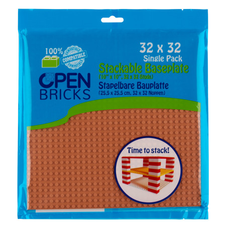 OPEN BRICKS® Βάση Κατασκευής Light brown
