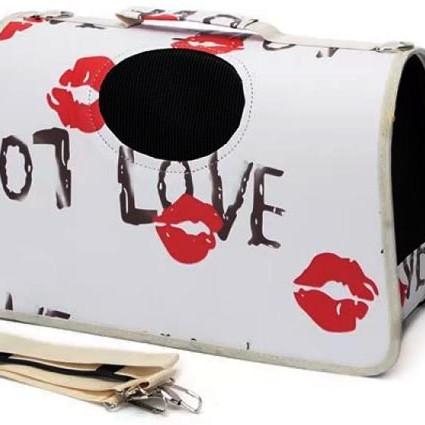 ΤΣΑΝΤΑ ΜΕΤΑΦΟΡΑΣ ΣΚΥΛΟΥ-ΓΑΤΑΣ LOVE LARGE 52*20*30cm