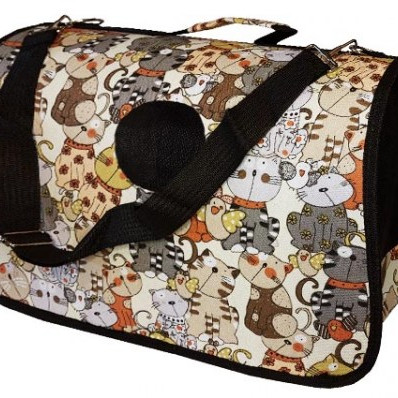 ΤΣΑΝΤΑ ΜΕΤΑΦΟΡΑΣ ΣΚΥΛΟΥ-ΓΑΤΑΣ GLAMOUR CATS MEDIUM 40*20*27cm