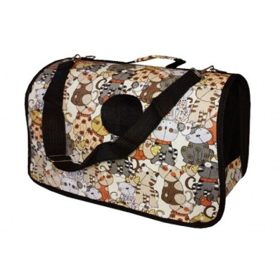 ΤΣΑΝΤΑ ΜΕΤΑΦΟΡΑΣ ΣΚΥΛΟΥ-ΓΑΤΑΣ GLAMOUR CATS MEDIUM 40*20*27cm
