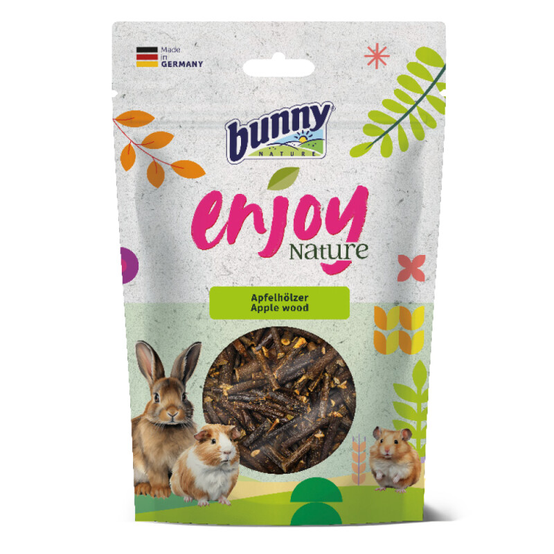 BU15510 - BUNNY Enjoy Nature Apple Wood - with apple wood 100gr - Pet shop Petsite.gr - Bunny