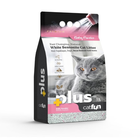 CATFUN PLUS ΑΜΜΟΣ ΓΑΤΑΣ BABY POWDER 5lt