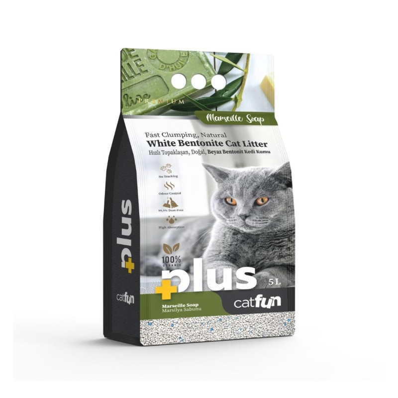 CF003 - CATFUN PLUS CAT LITTER MARSEILLE SOAP 5lt - Pet shop Tropikos on line - Petsan