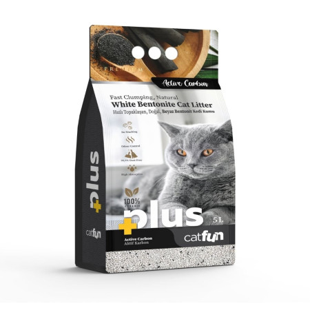 CATFUN PLUS ΑΜΜΟΣ ΓΑΤΑΣ ACTIVE CARBON 5lt