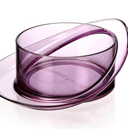 ΠΙΑΤΑΚΙ ΦΑΓΗΤΟΥ/ΝΕΡΟΥ SATURN MEDIUM ΡΟΖ 980ml 20.8*21*8.6cm FERRIBIELLA