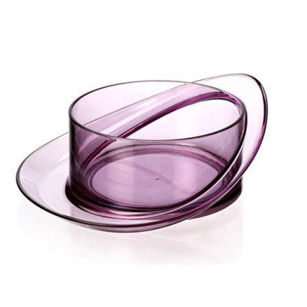CIO242RA - SATURN BOWL FOR FOOD/WATER MEDIUM PINK 980ml 20.8*21*8.6cm FERRIBIELLA - Pet shop Petsite.gr - Ferribiella
