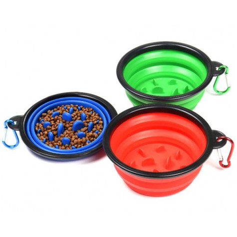 F018S - ΠΤΥΣΣΟΜΕΝΟ ΜΠΟΛ ΣΚΥΛΟΥ-ΓΑΤΑΣ SLOW FEEDER SMALL 400ml - Pet shop Petsite.gr - Διάφορα