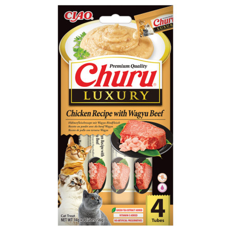 CHURU CAT LUXURY ΚΟΤΟΠΟΥΛΟ & ΜΟΣΧΑΡΙ WAGYU 56gr