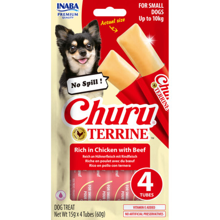 CHURU ΣΚΥΛΟΥ ΤΕΡΙΝΑ ΜΕ ΚΟΤΟΠΟΥΛΟ & ΒΟΔΙΝΟ 60gr