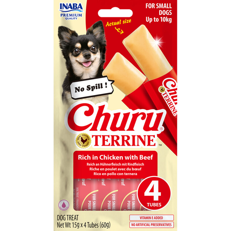 IND522 - CHURU ΣΚΥΛΟΥ ΤΕΡΙΝΑ ΜΕ ΚΟΤΟΠΟΥΛΟ & ΒΟΔΙΝΟ 60gr - Pet shop Tropikos on line - Churu