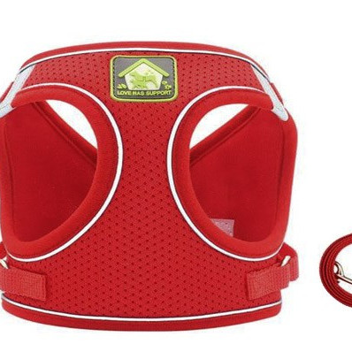 DOG HARNESS NET LARGE WITH LEASH