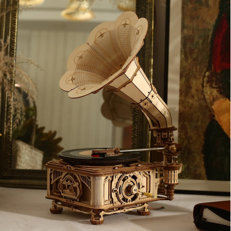 Classical Gramophone (Ηλεκτρική και Χειροκίνητη Λειτουργία Περιστροφής)