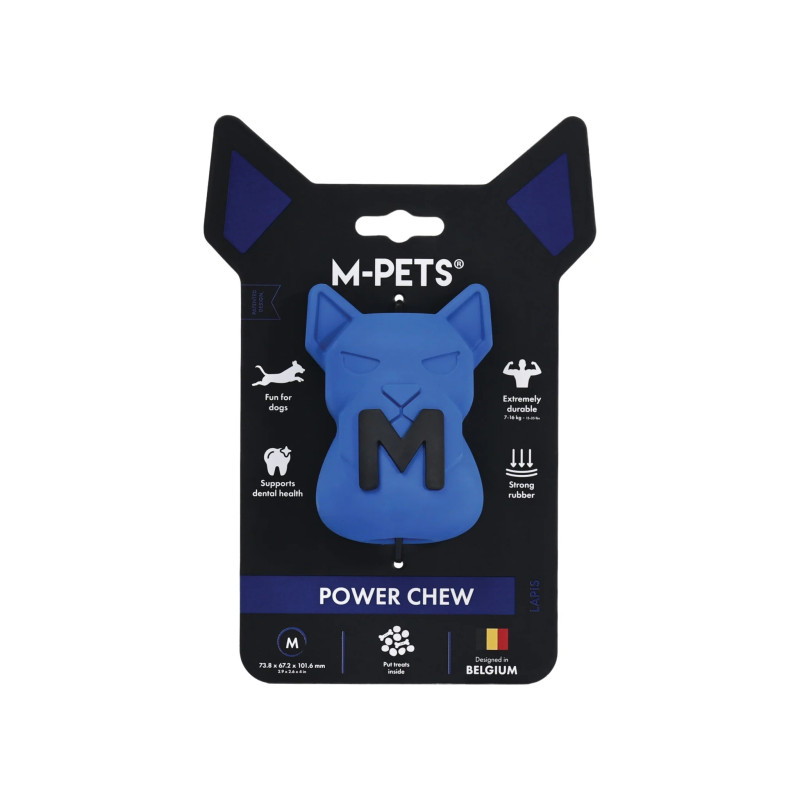 MP10676417 - POWER CHEW ΠΑΙΧΝΙΔΙ ΣΚΥΛΟΥ MEDIUM LAPIS 7.4 x 6.7 x 10.2 cm M-PETS - Pet shop Tropikos on line - M-Pets