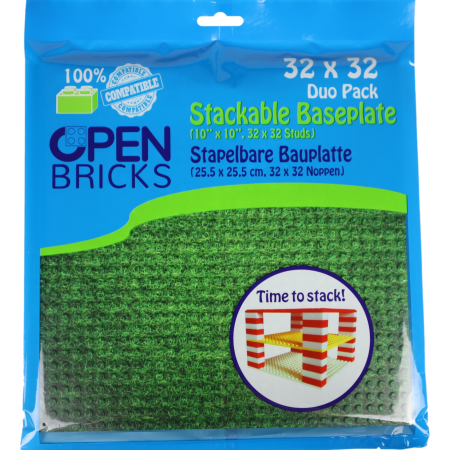 Open Bricks Βάση Κατασκευής Γρασίδι ~ Lawn (2 τμχ)