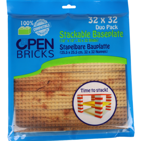 Open Bricks Βάση Κατασκευής Ξύλινο πάτωμα ~ Wooden floor (2 τμχ)