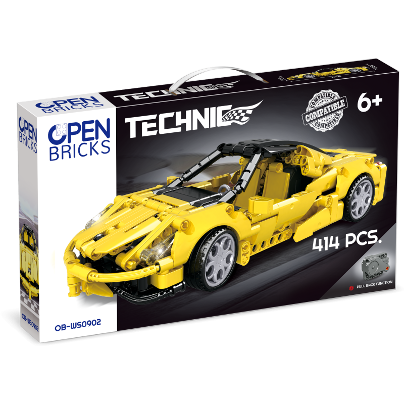 OB-WS0902 - Sports Car Yellow - Pet shop Petsite.gr - Open Brick Source