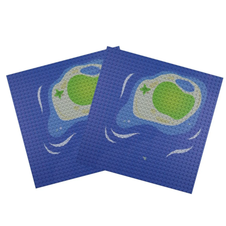 Open Bricks Βάση Κατασκευής Small island (2 τμχ)