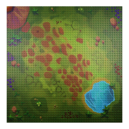 Open Bricks Βάση Κατασκευής "Η εποχή των Δεινοσαύρων" Dinosaur landscape