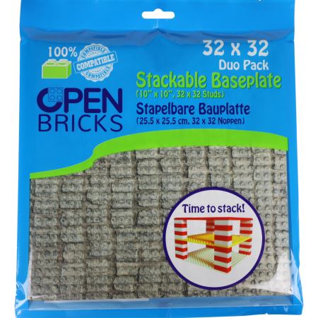 Open Bricks Βάση Κατασκευής Πλακόστρωτο έδαφος ~ Pavement (2 τμχ)