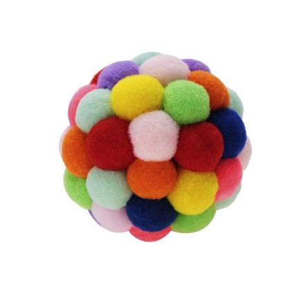 ΠΑΙΧΝΙΔΙ ΓΑΤΑΣ ΛΟΥΤΡΙΝΗ ΜΠΑΛΑ 9cm ΜΕ ΚΟΥΔΟΥΝΑΚΙ