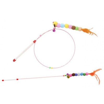 Παιχνίδι γάτας καλάμι 100cm με λούτρινο παιχνίδι VALUE IMPORTS