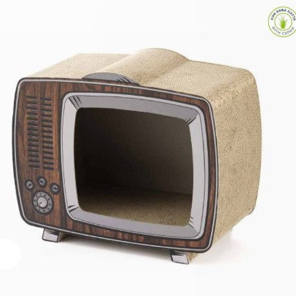 ΤΗΛΕΟΡΑΣΗ ΟΝΥΧΟΔΡΟΜΙΟ ΓΑΤΑΣ ΧΑΡΤΙΝΟ 43*23*35cm LEO PET