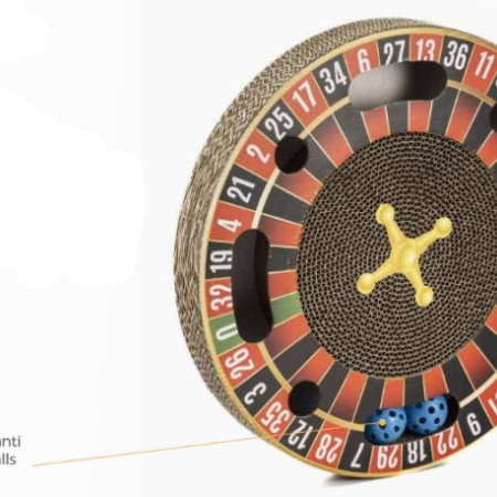 ΡΟΥΛΕΤΑ ΟΝΥΧΟΔΡΟΜΙΟ ΓΑΤΑΣ ΧΑΡΤΙΝΟ 40*40*5cm LEO PET