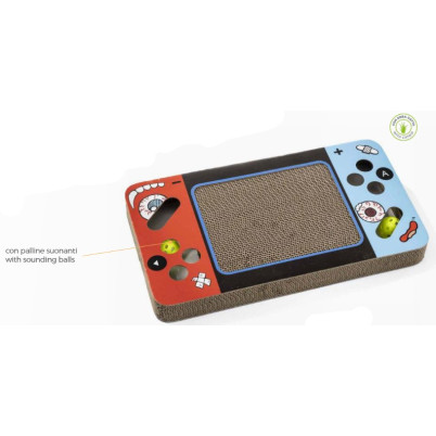 VIDEOGAME ΟΝΥΧΟΔΡΟΜΙΟ ΓΑΤΑΣ ΧΑΡΤΙΝΟ 50*28*5cm LEO PETS