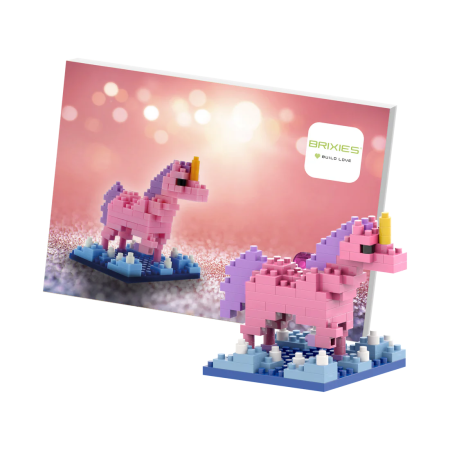 BRIXIES Postcard Unicorn