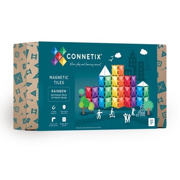 293286 - Rainbow Rectangle Pack 18 τεμ - Pet shop Petsite.gr - Connetix